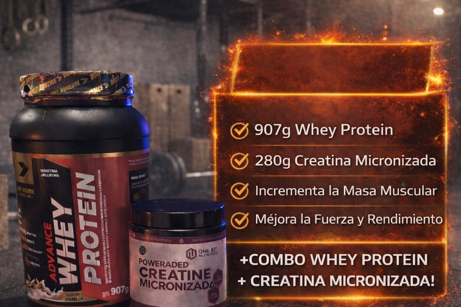 Combo Whey + Creatina